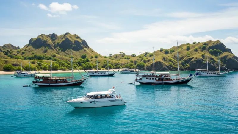 Komodo boat fleet named phinisi superyachts